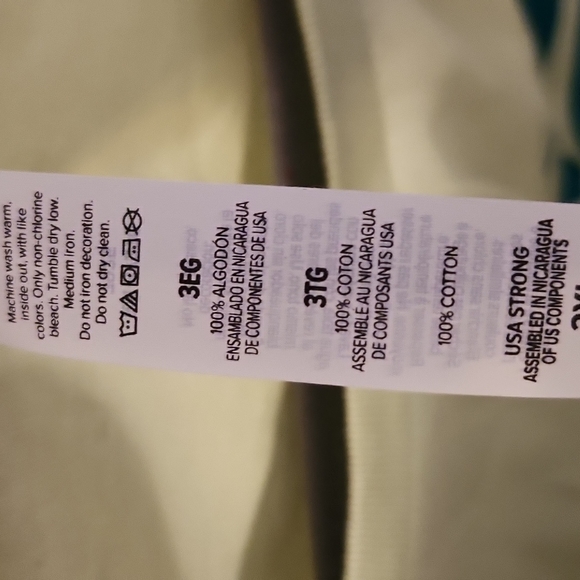 NWOT Bella Canvas Unisex Good Vibes Only Lt.Green Graphic T-Shirt Size 2X & 3X - Picture 4 of 6